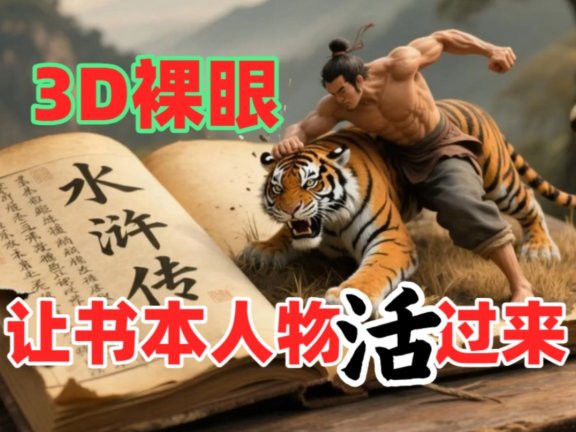 书本人物裸眼3D视频,一条视频收益过千,保姆级教程